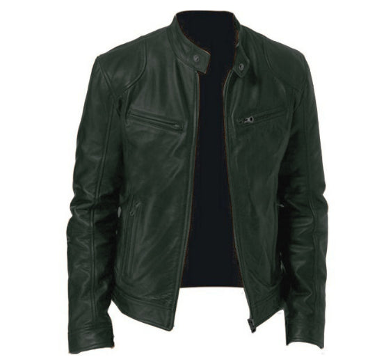 Men’s Casual Faux Leather  -Stylish & Comfortable Jacket