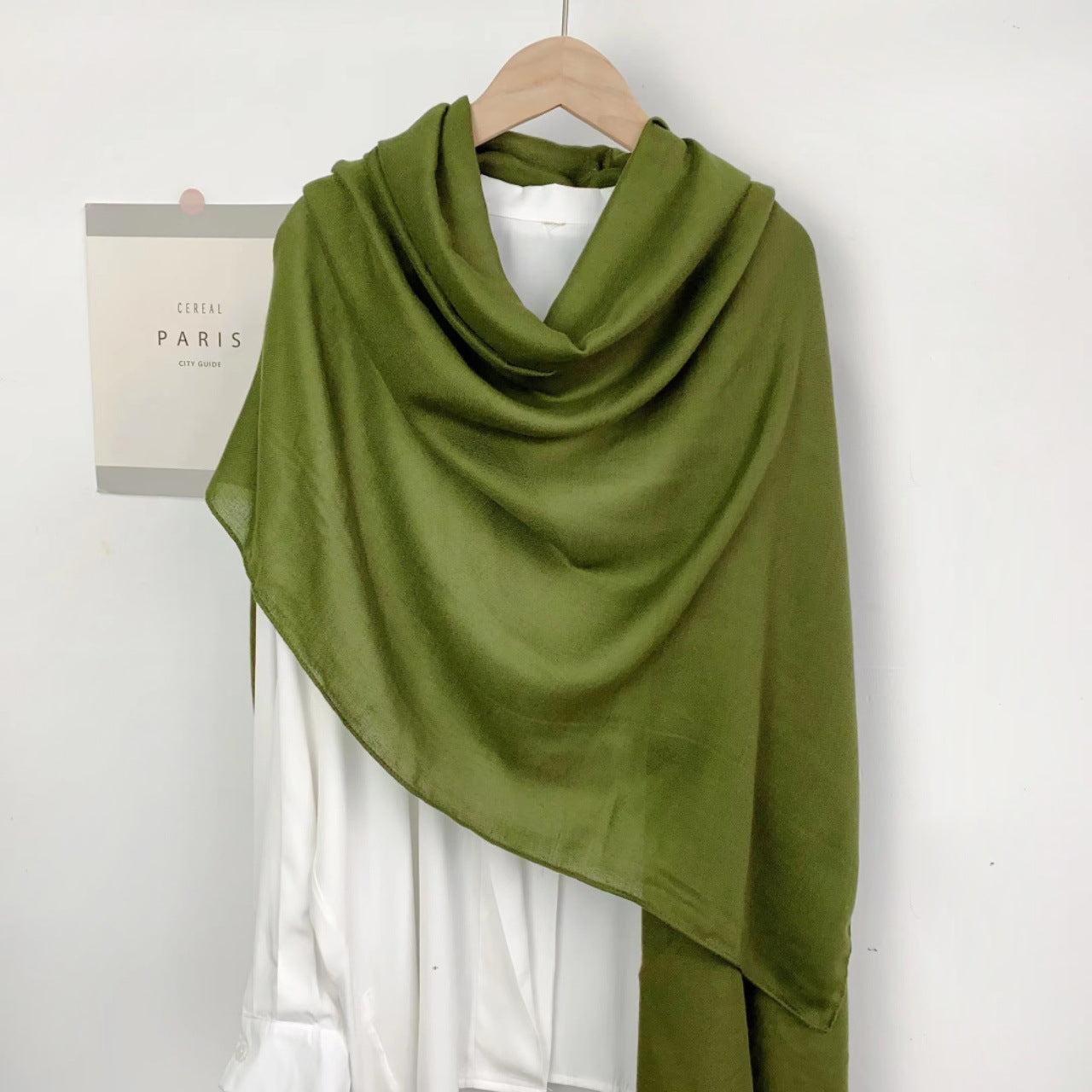Classic Monochrome Long Shawl Scarf – Soft, Warm & Timeless Style