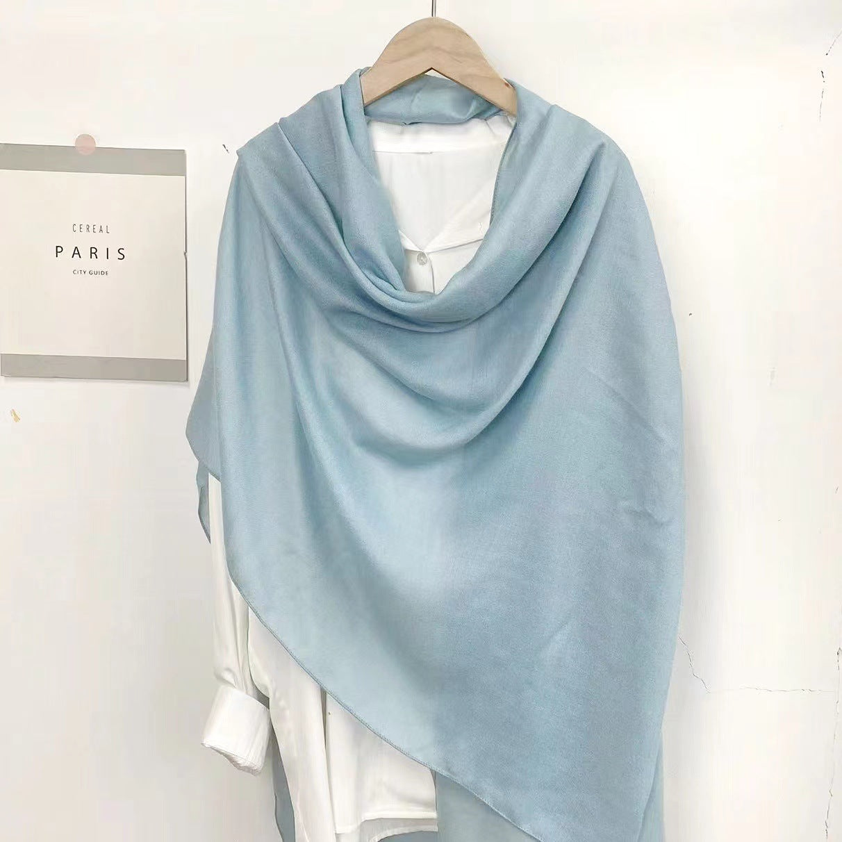 Classic Monochrome Long Shawl Scarf – Soft, Warm & Timeless Style