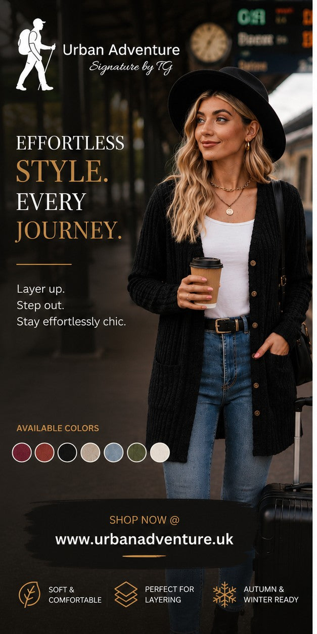 Women's Long-Sleeve Textured Stripe Cardigan