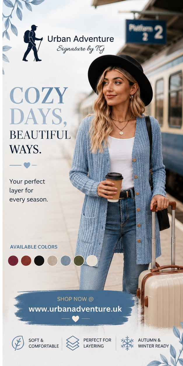 Women's Long-Sleeve Textured Stripe Cardigan